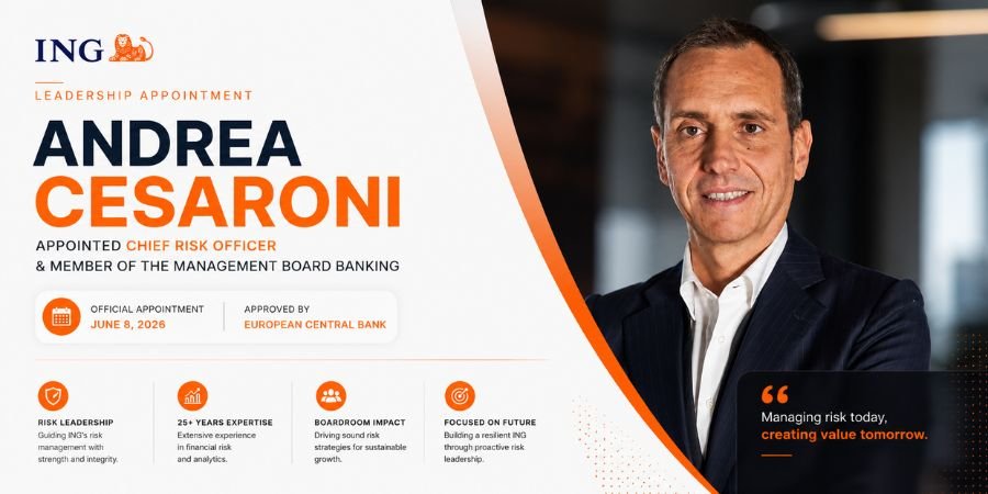 You are currently viewing ING Chief Risk Officer Andrea Cesaroni Named in Major ECB-Backed Move